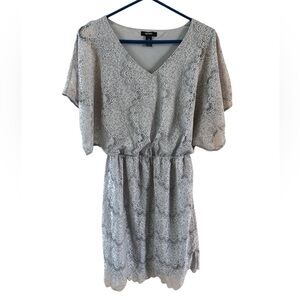 Alfani gray lace dress size XS
